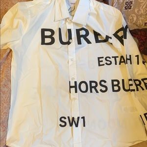 Burberry button down " horseferry" oxford print